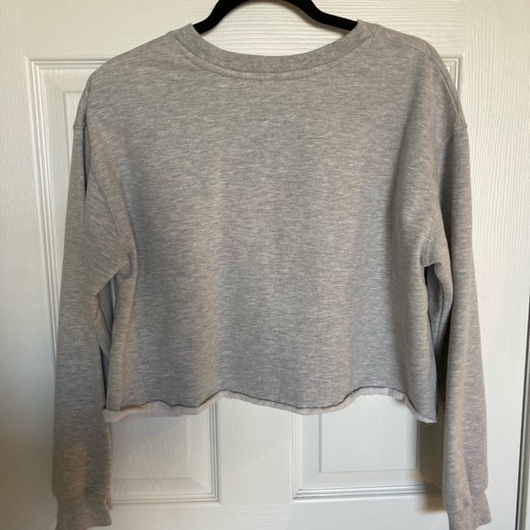 Disney Mickey Mouse Crop Sweatshirt, Grey, Size: L, Vintage - Picture 3 of 9